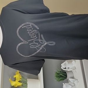 Blessed Rhinestone Black Short Sleeve Tshirt